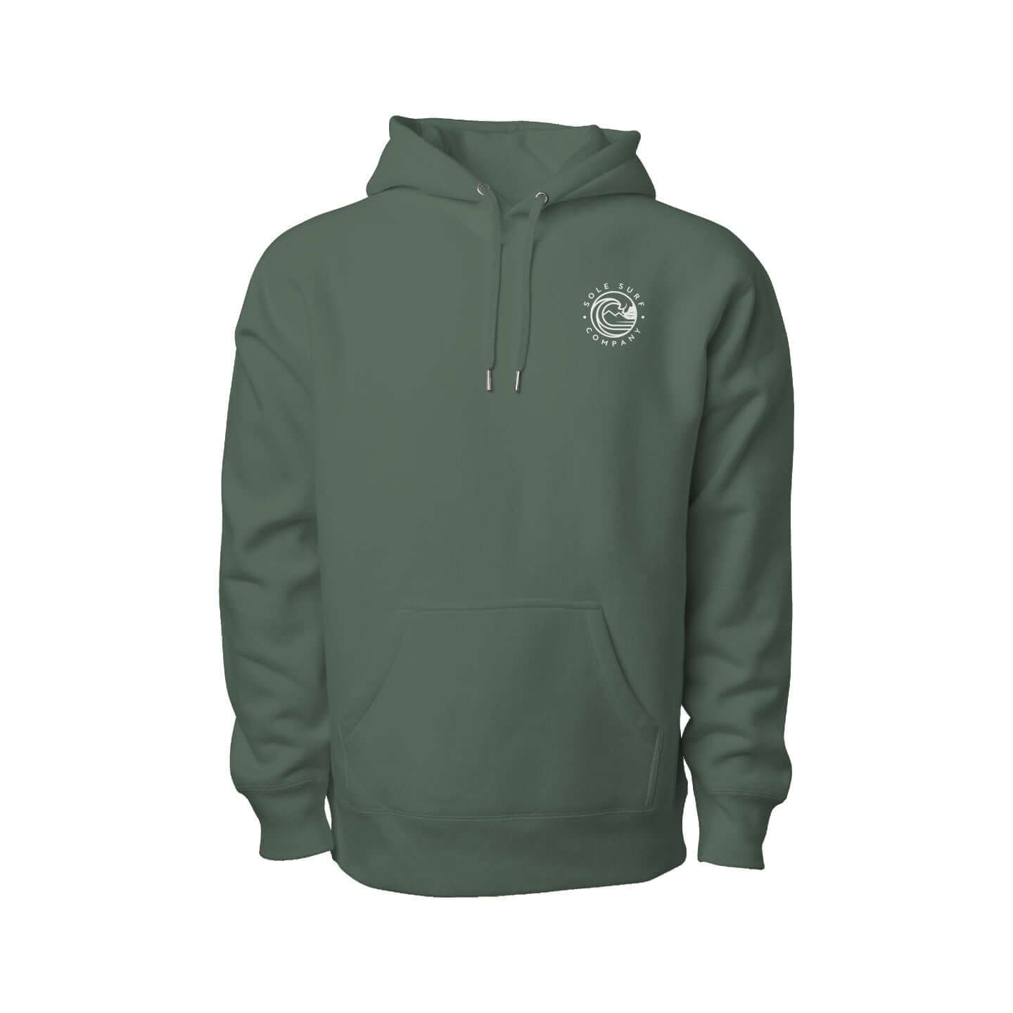 Women's Premium Hoodie in olive green, featuring a cozy fit and double-layered hood, perfect for casual wear.