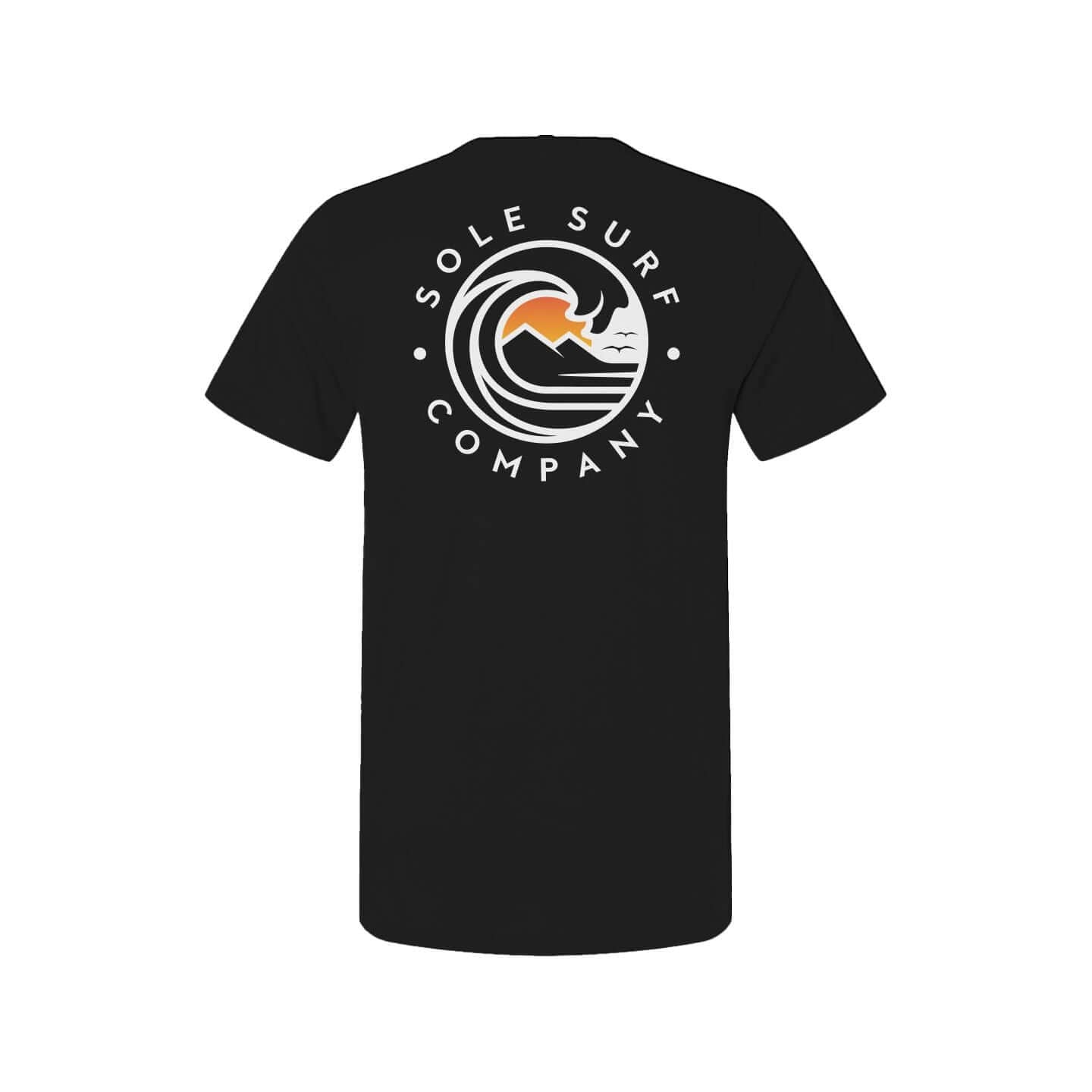 Men's SSC Light Logo t-shirt featuring Sole Surf Company wave design, perfect for beach lovers and casual outings.