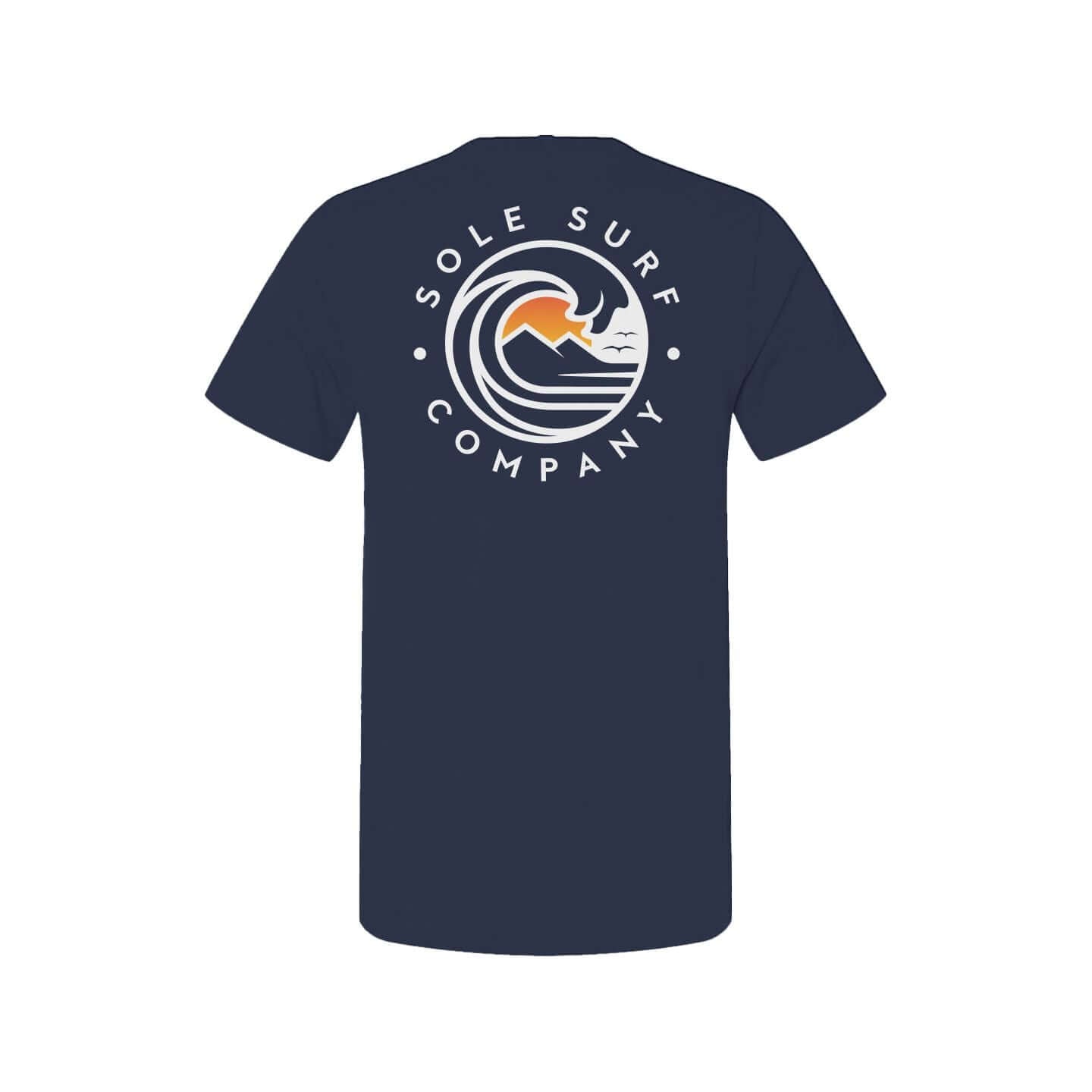 Men's SSC Light Logo t-shirt featuring Sole Surf Company design, perfect for beach lovers and casual outings.