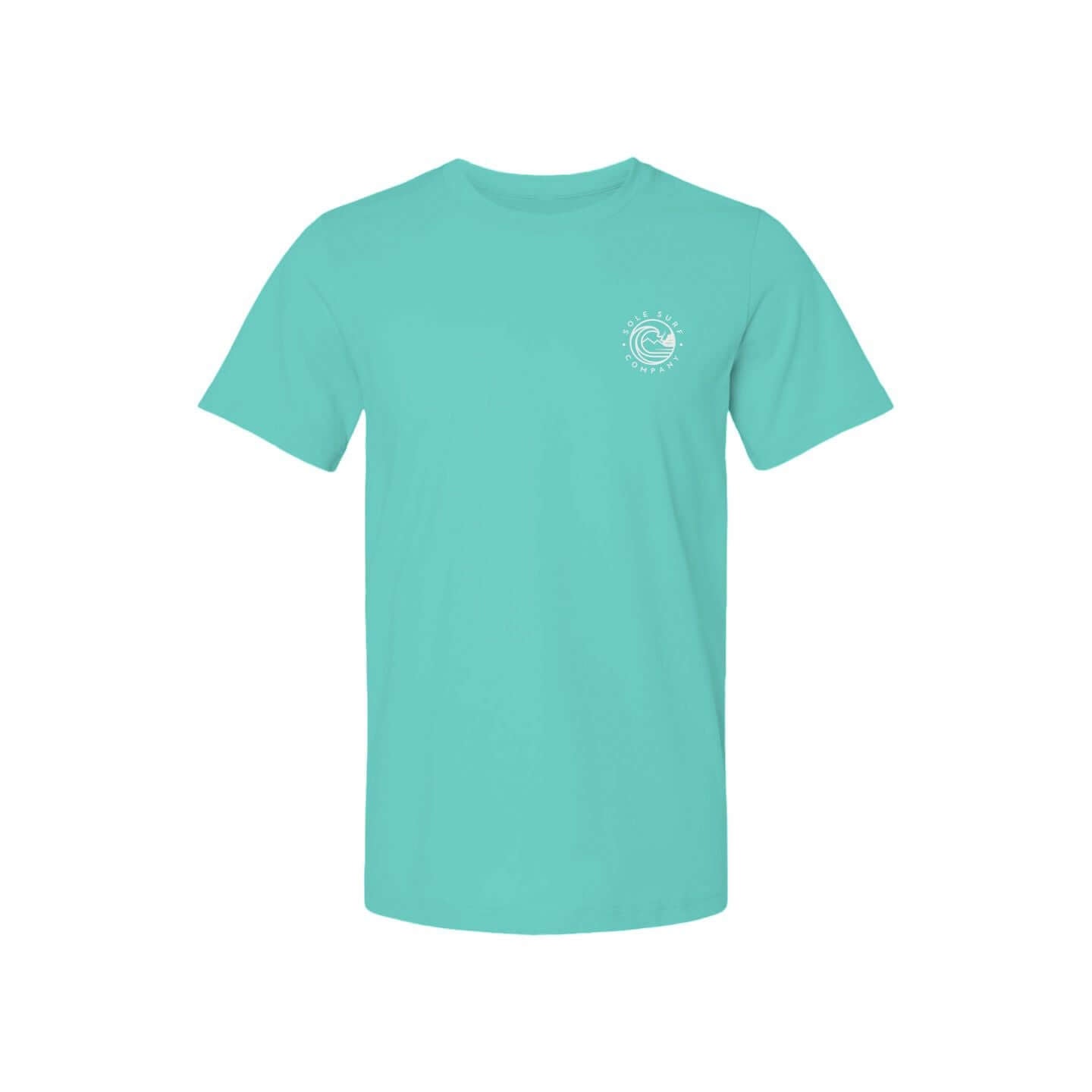 Turquoise t-shirt from Good Kine Hawaii, perfect for beach lovers and summer casual wear.
