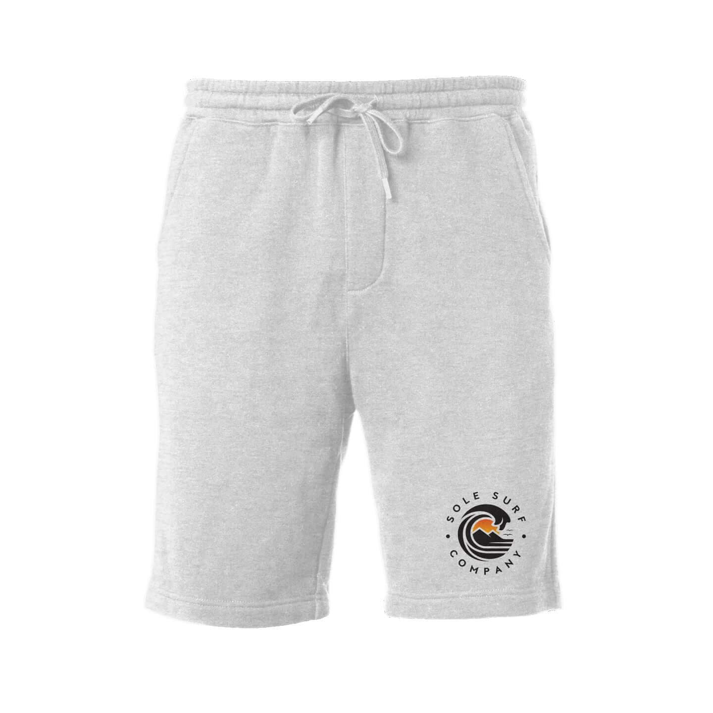 SSC Light Fleece Shorts in grey with logo for comfortable and stylish everyday wear