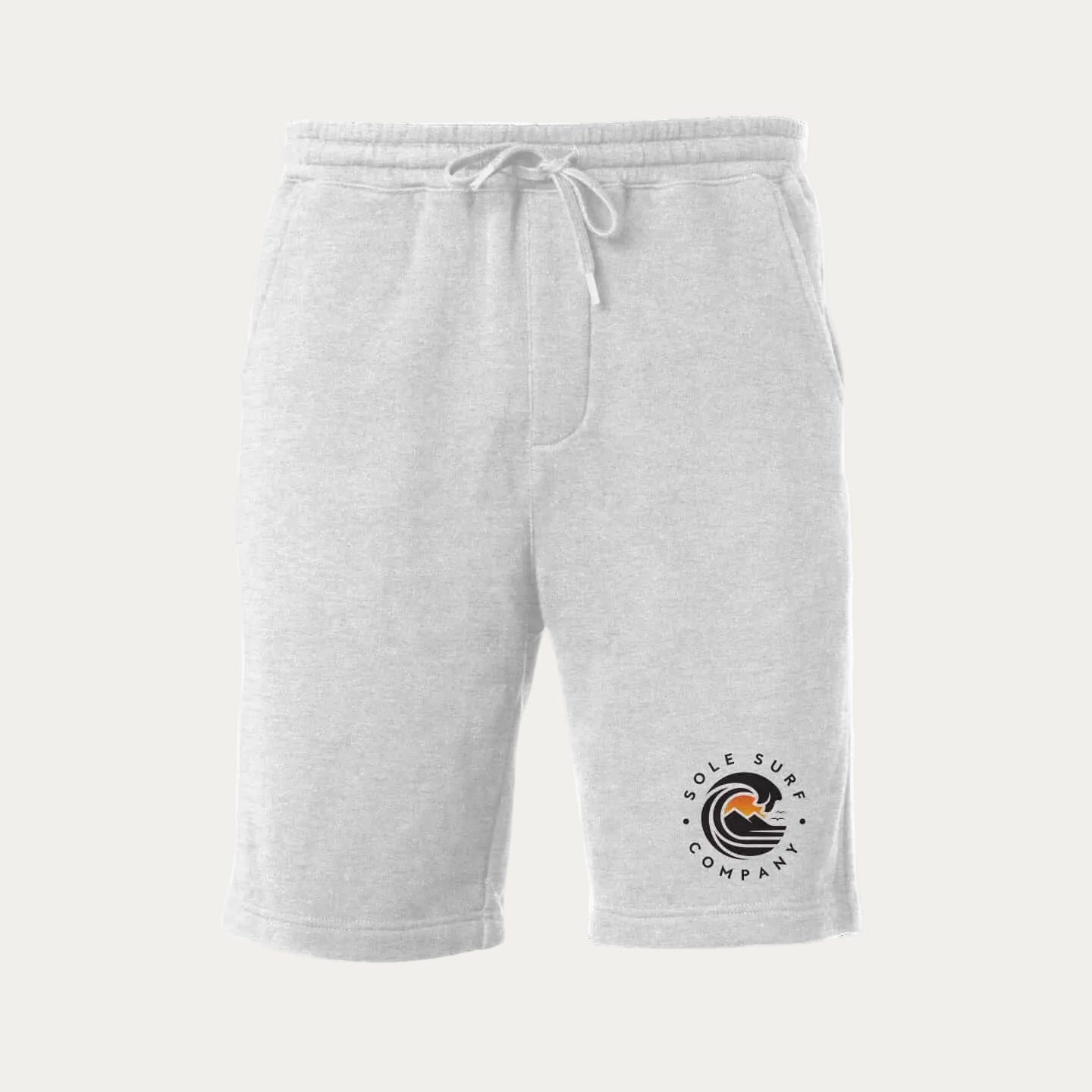 SSC Light Fleece Shorts in grey with logo for comfortable and stylish everyday wear