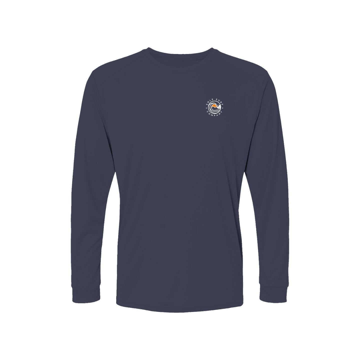 Men's SSC All Day UV Long Sleeve in navy, perfect for outdoor activities and sun protection.