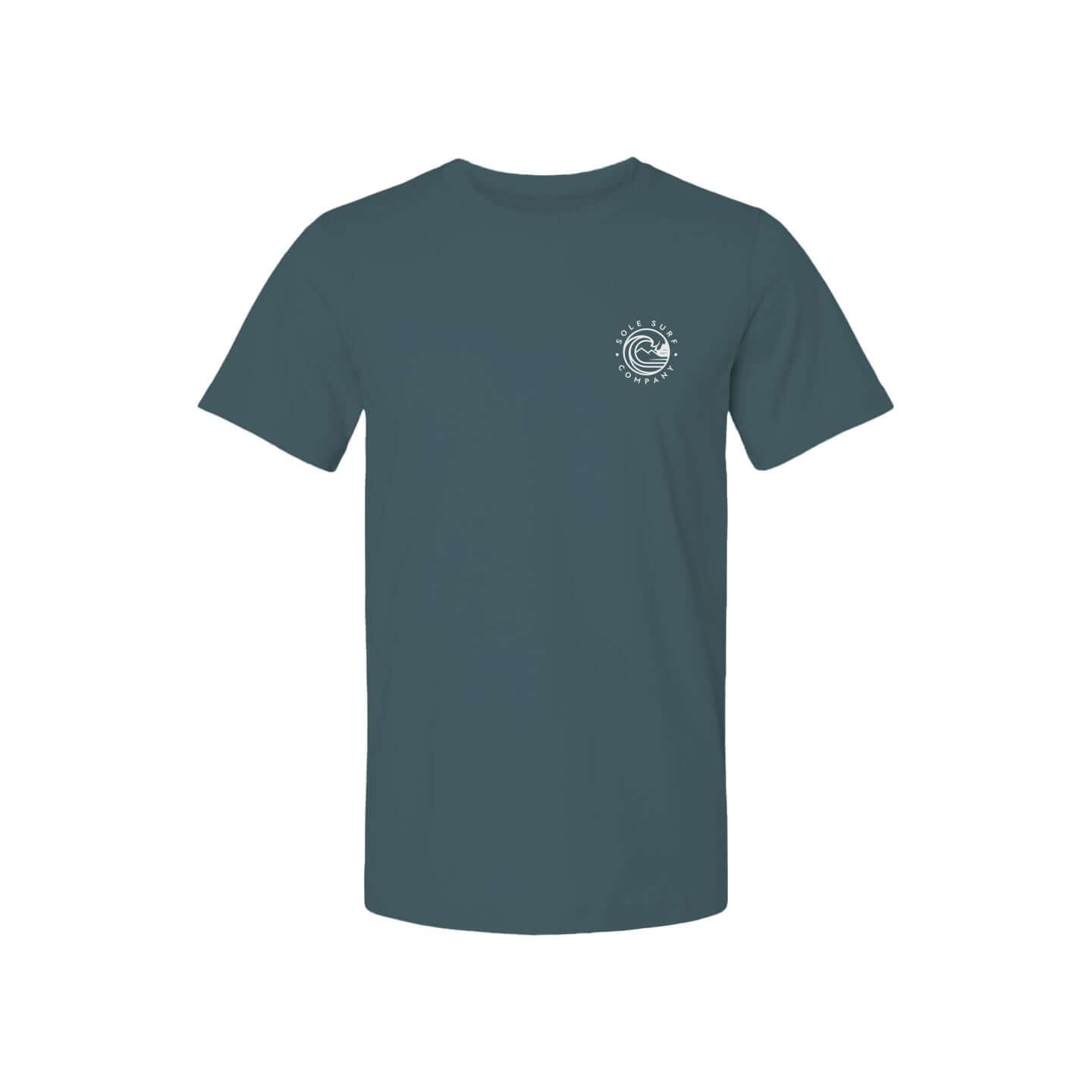 SSC Core Values tee shirt in teal, representing humble roots and hardworking spirit.