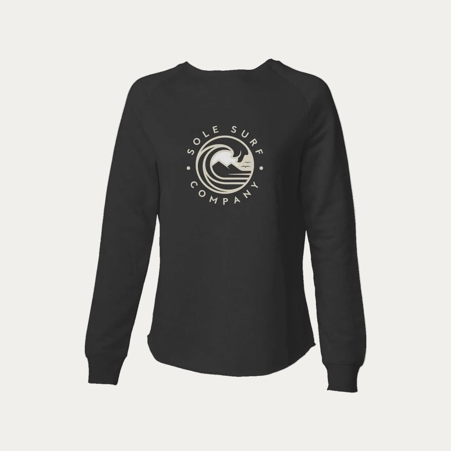 Womens Lightweight SSC Sweatshirt featuring a coastal logo design, ideal for casual wear and beach outings.