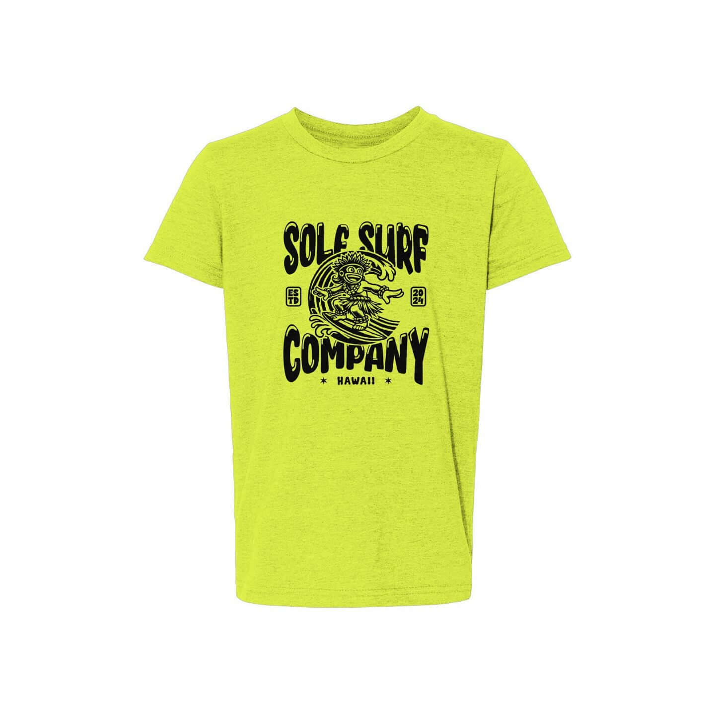 Neon Surf Monkey Tee featuring bright neon colors and playful surf-stoked spirit for adventurous kids.