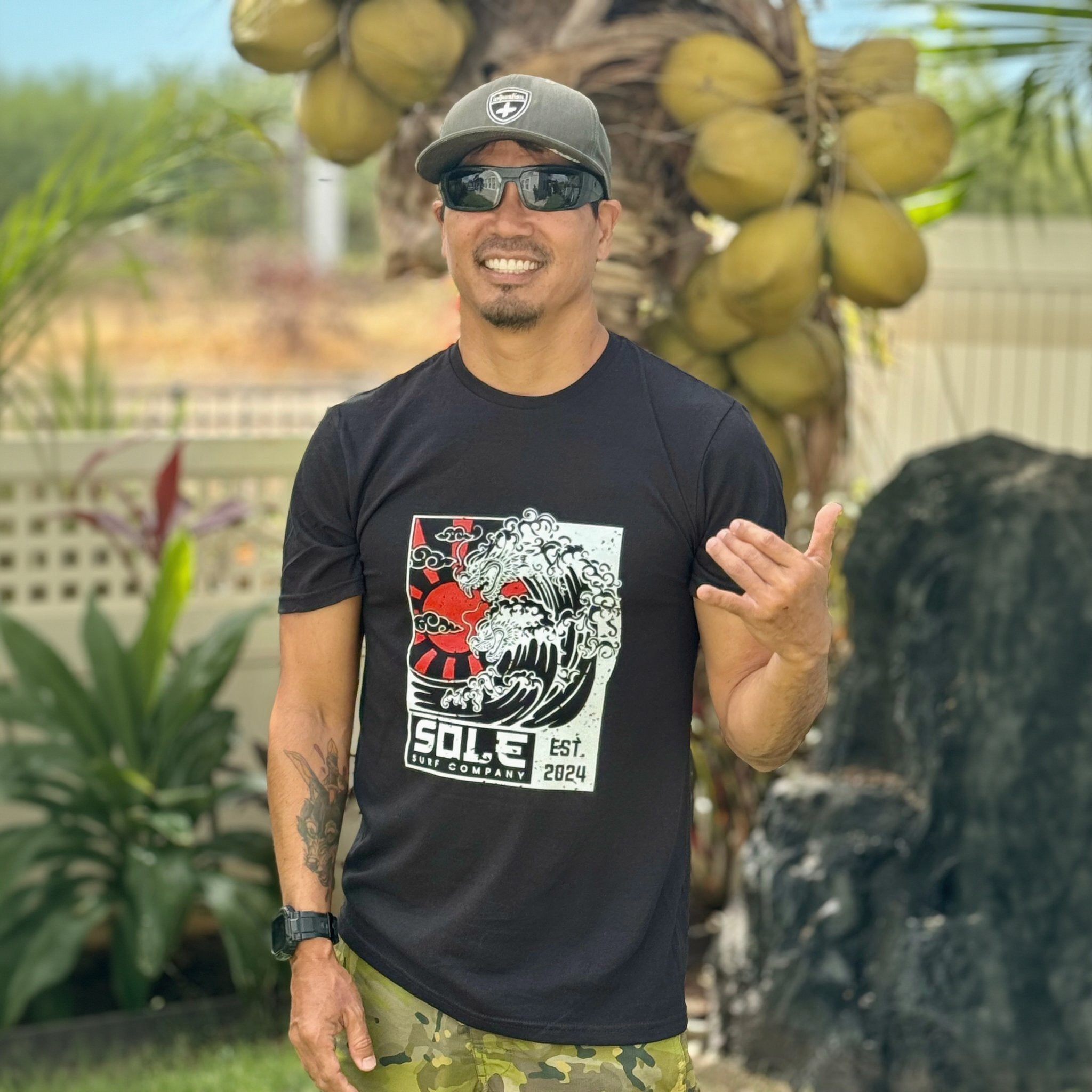 Hidden Dragon Tee Bold Graphic Front View
