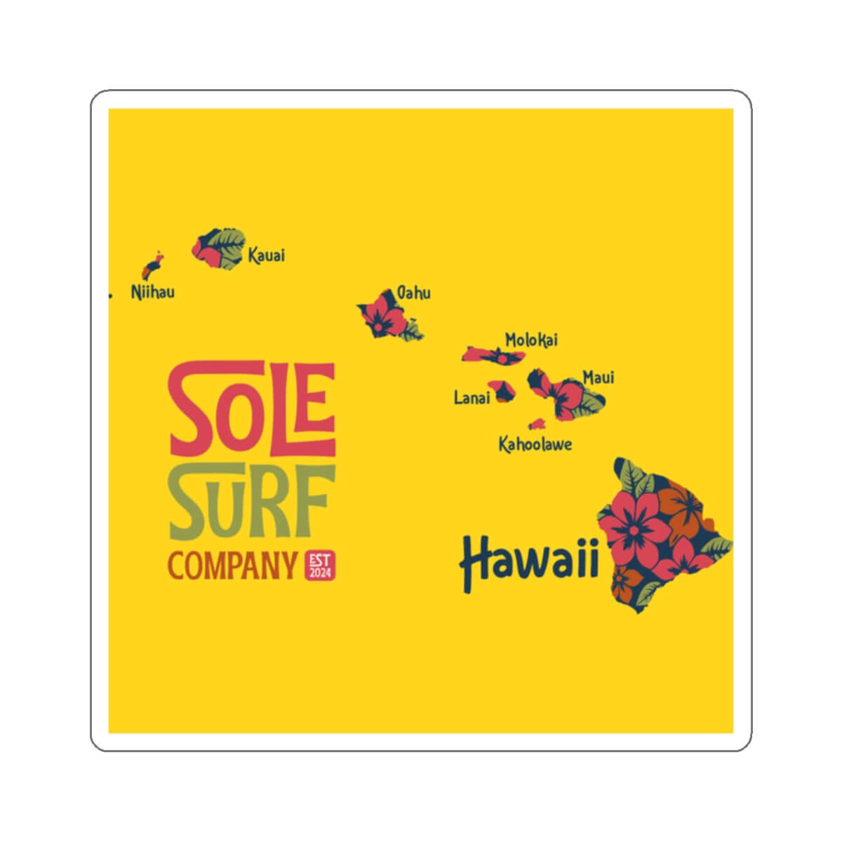 Sticker zum Suchbegriff: "Hawaii Inseln"