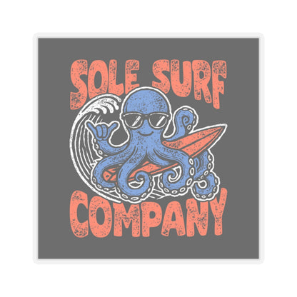 Surfing Octopus Stickers