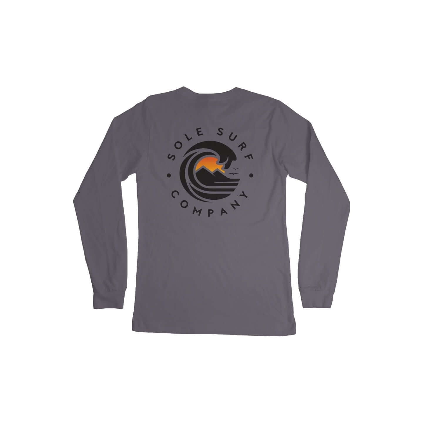 SSC Dark Logo Long Sleeve shirt, relaxed fit, lightweight cotton, ideal for coastal style and comfort.