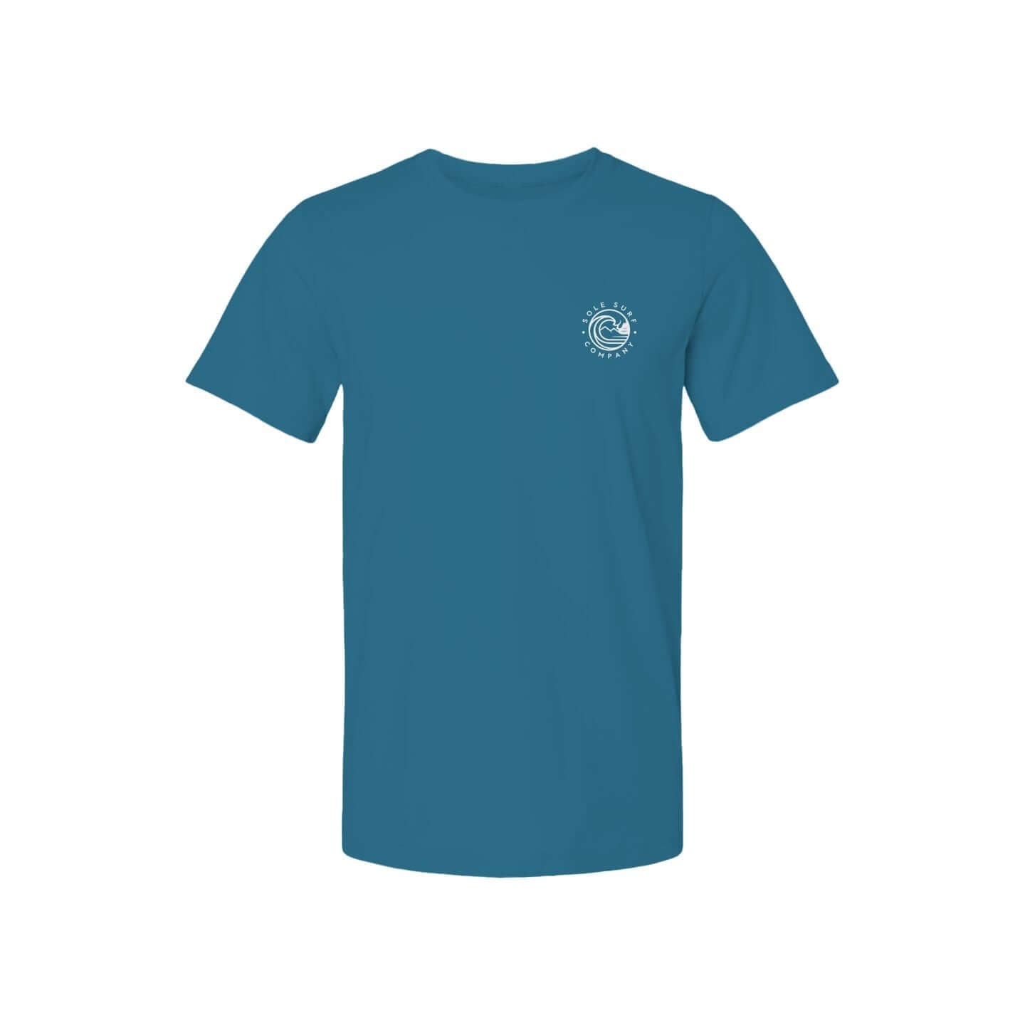 SOLE [sōl] Definition Tee in blue, lightweight shirt perfect for comfort and durability, inspired by surfing.
