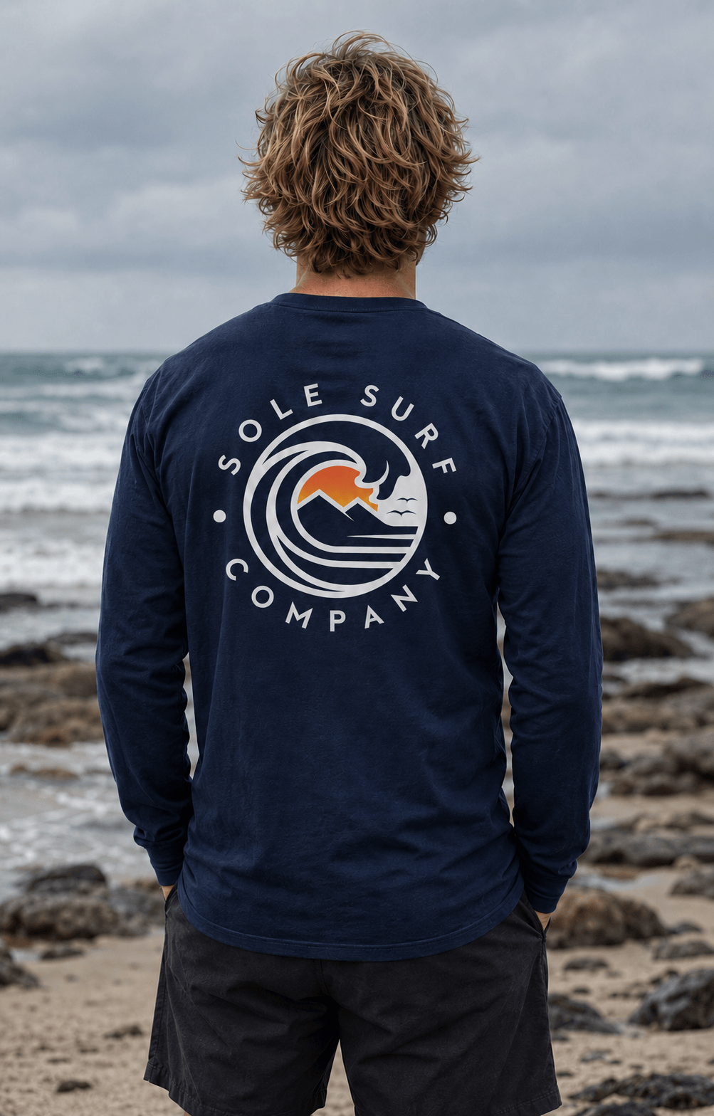 SSC Weißes Logo Langarmshirt