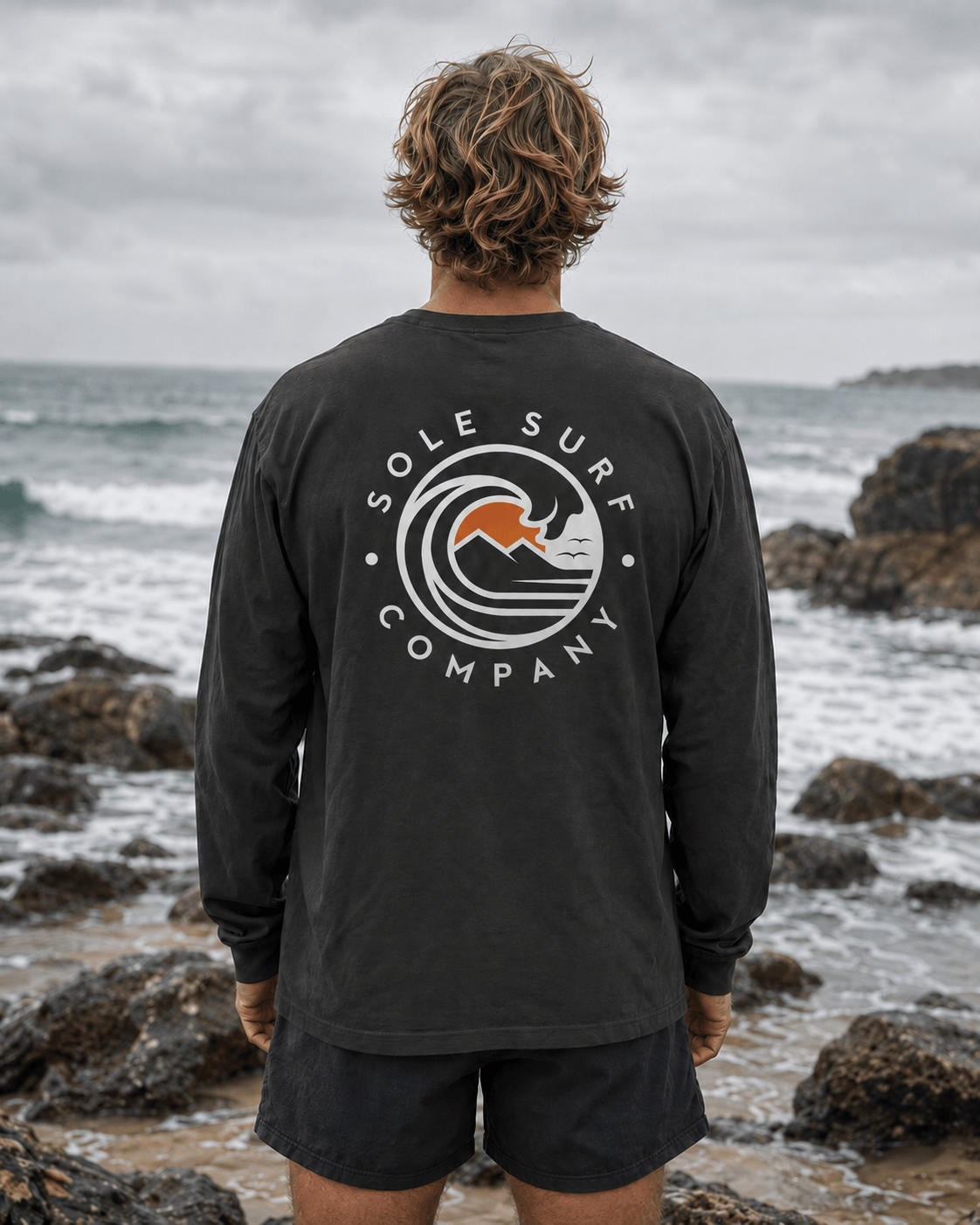 SSC Weißes Logo Langarmshirt