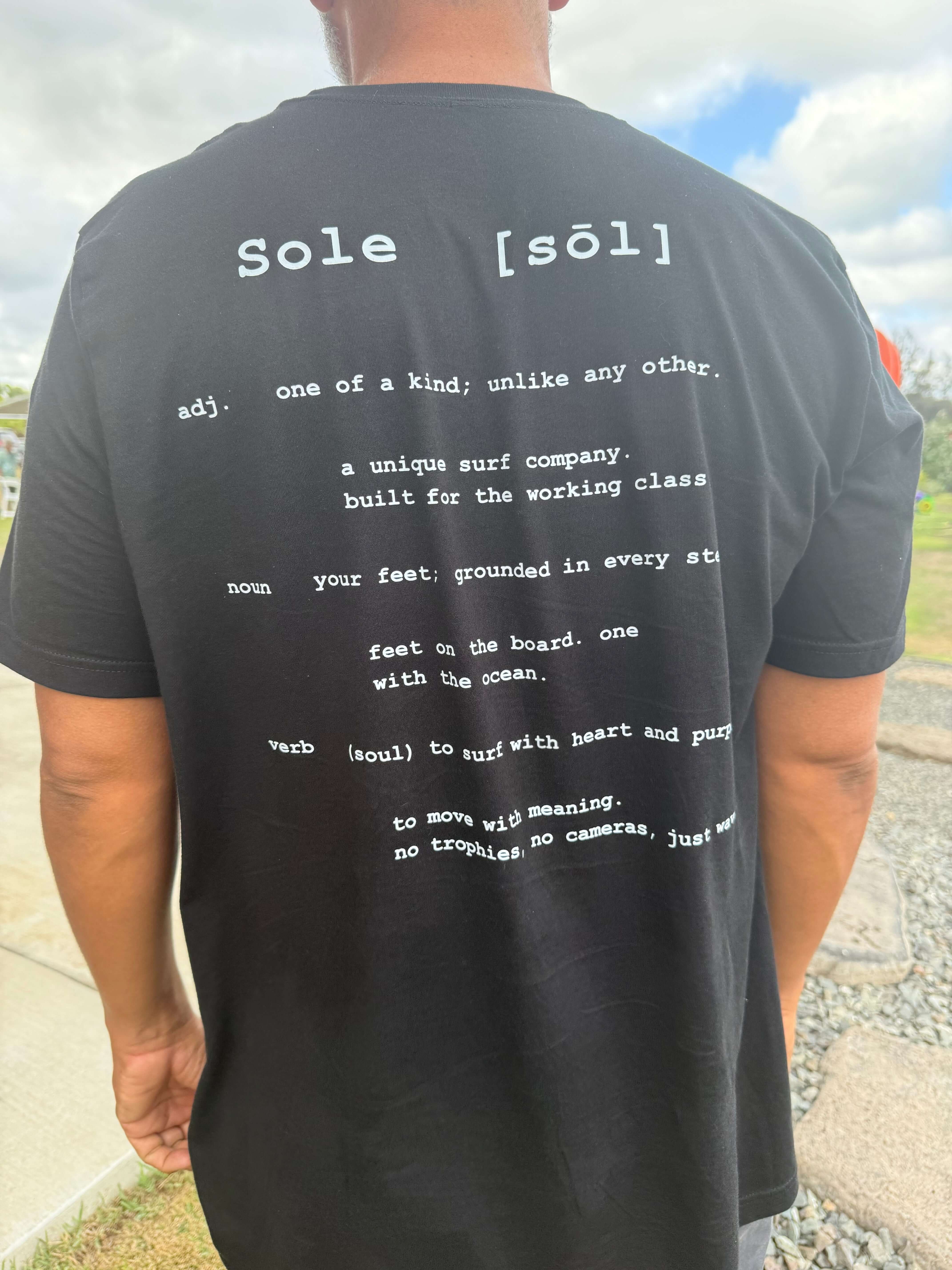 SOLE [sōl] Definition Tee