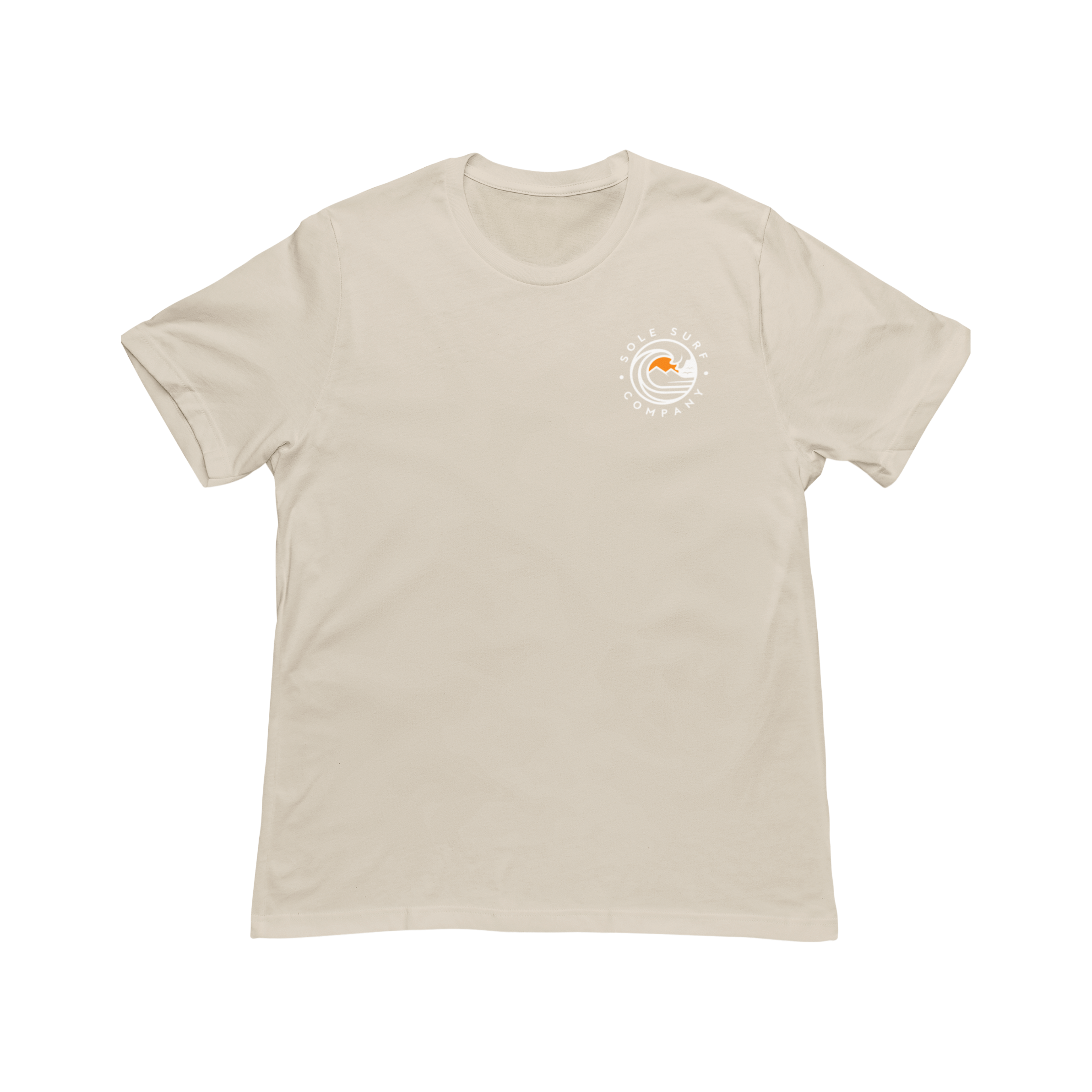 Light beige kid's tee with SSC logo, perfect for beach days and adventures.